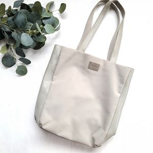DKNY gray satchel tote bag